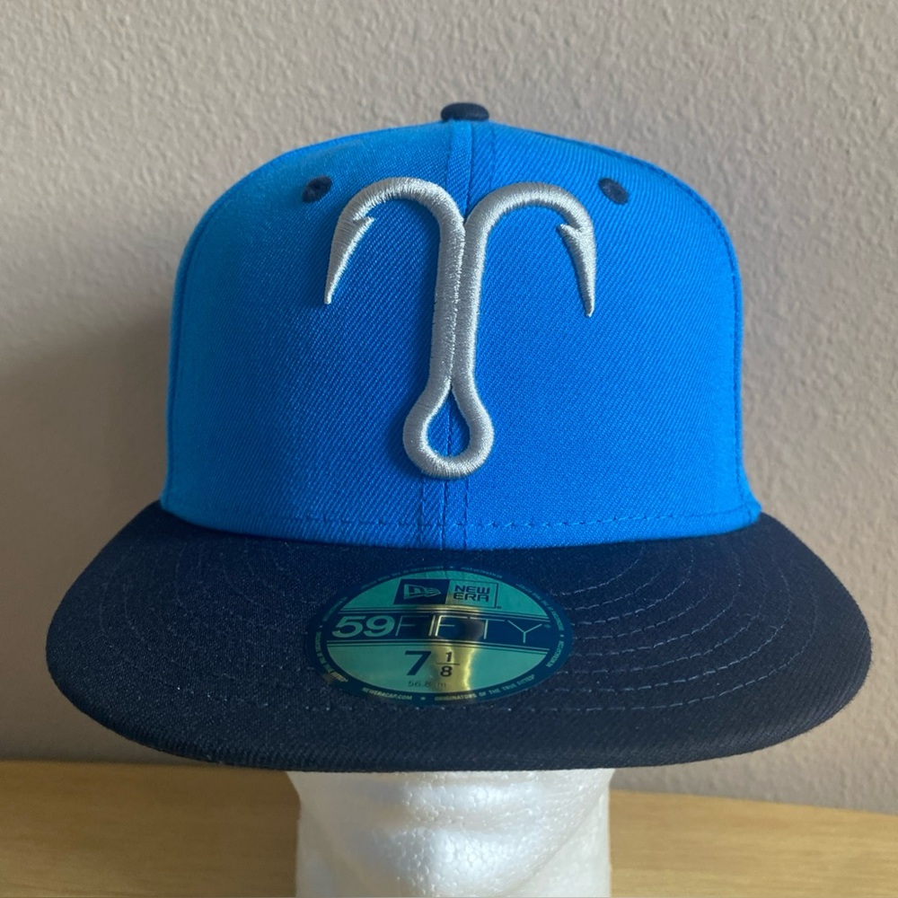 Men's-New Era  Blue Tampa Tarpons Authentic Collection 59FIFTY 6‎ 7/8 Fitted Hat